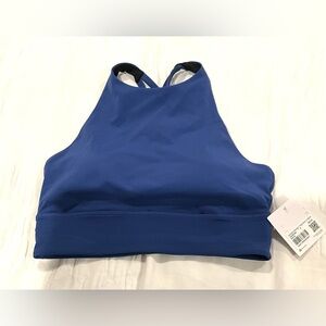 Lululemon Energy High-Neck Longline Bra Blue Size 8 NWT